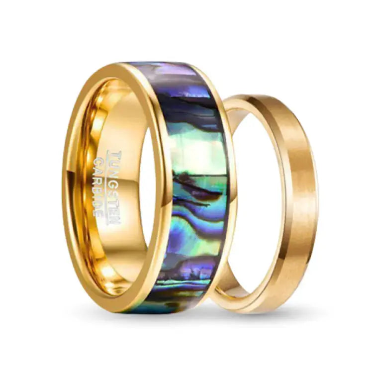 Eternal Tungsten Carbide His & Her Ring Set