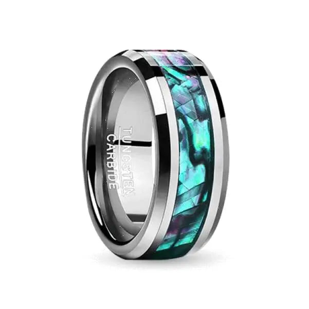 Abalone Tungsten Carbide ring