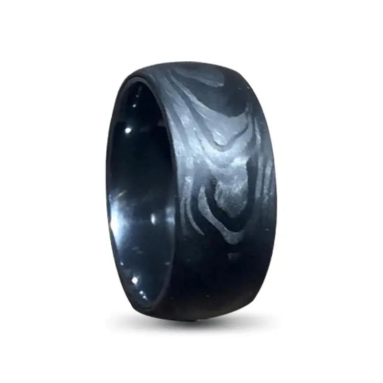 Black Carbon Fibre Ring