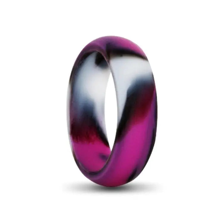 Ladies Camo Pink Silicone Ring