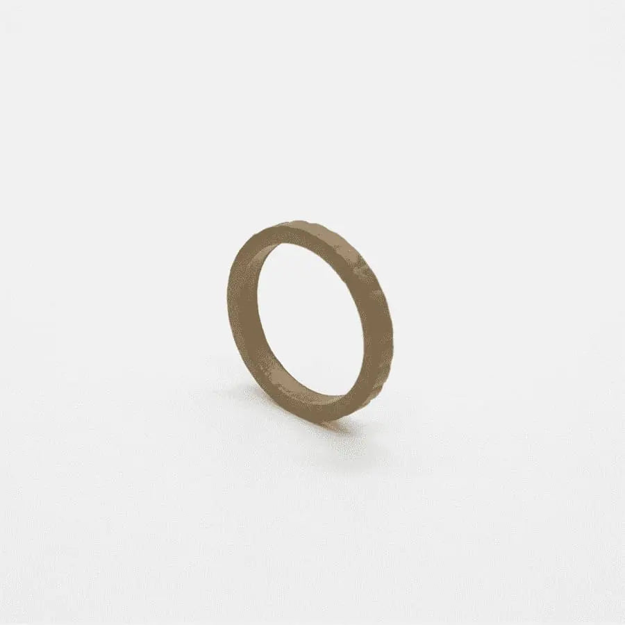 Bronze Slim Ladies Silicone Ring