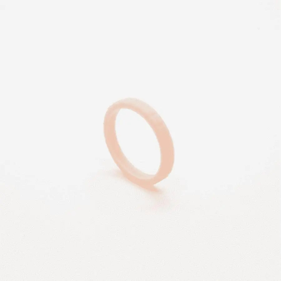 Pink Slim Ladies Silicone Ring