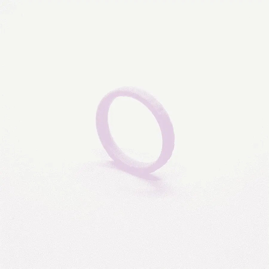 Pink Slim Ladies Silicone Ring