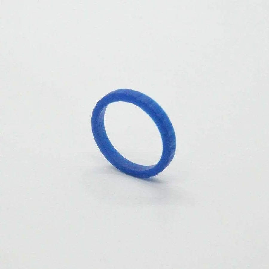 Blue Slim Ladies Silicone Ring