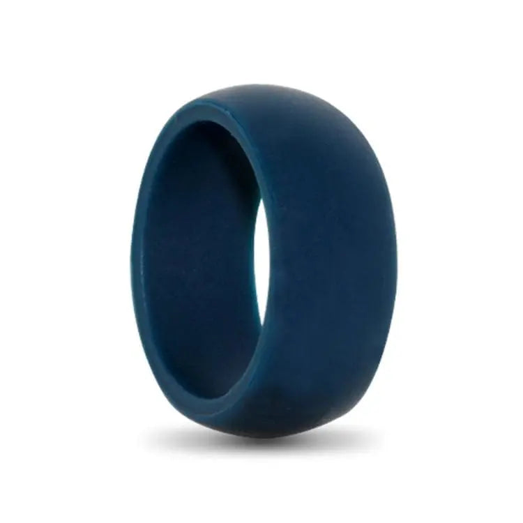 Navy Mens Classic Silicone Ring 