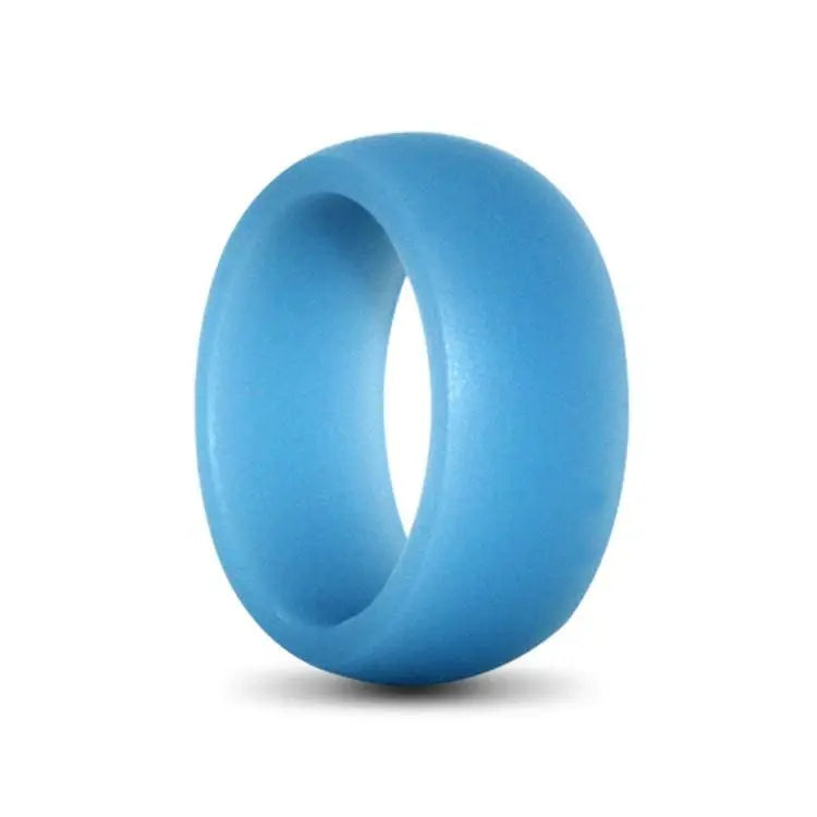 True Blue Mens Classic Silicone Ring