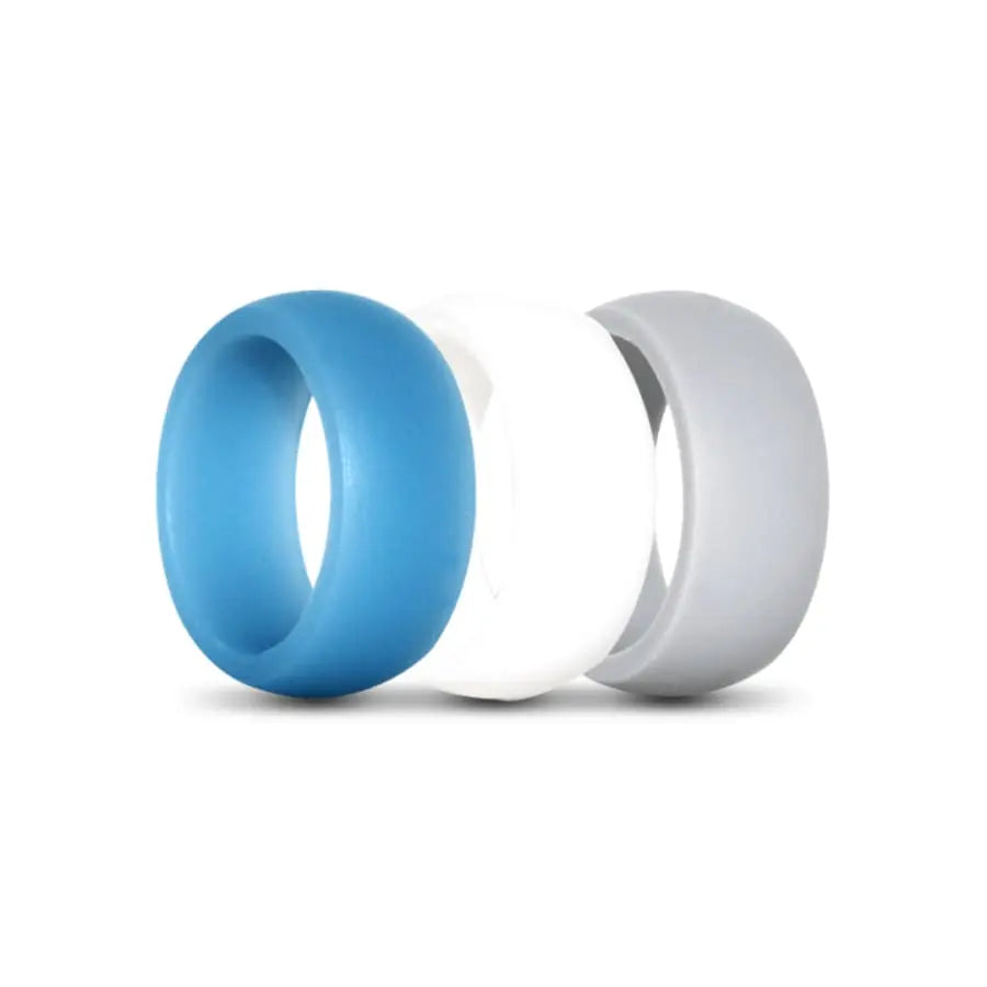 Sky Blue, White and Grey Silicone Pack