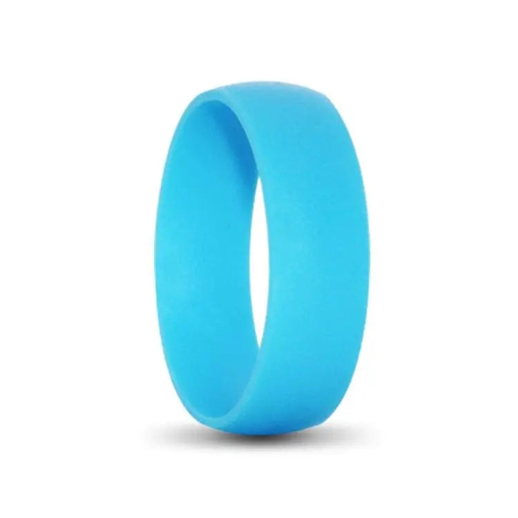True Blue Mens Flex Silicone Ring