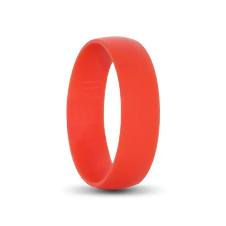 Red Mens Flex Silicone Ring