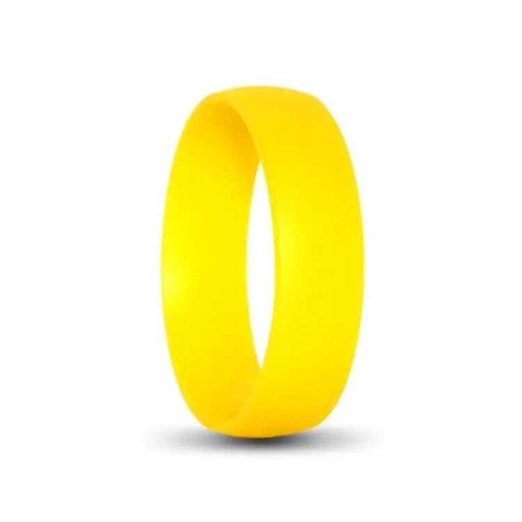 Yellow Mens Flex Silicone Ring
