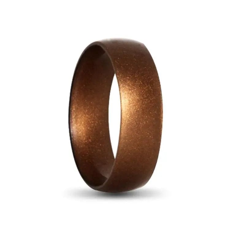 Bronze Mens Flex Silicone Ring