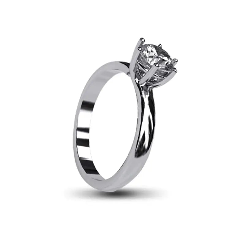 1ct White Gold Engagement Ring