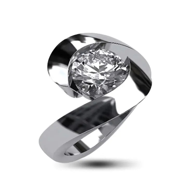 9ct Whitegold Engagement Ring with 1.45ct Diamonds