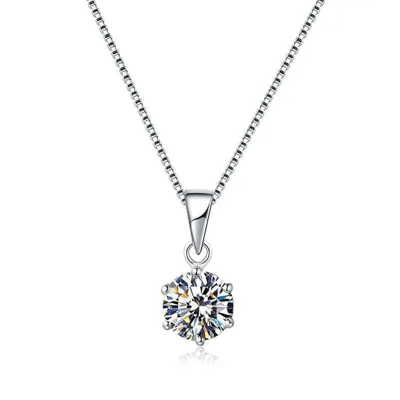 Round Shaped Moissanite Pendant