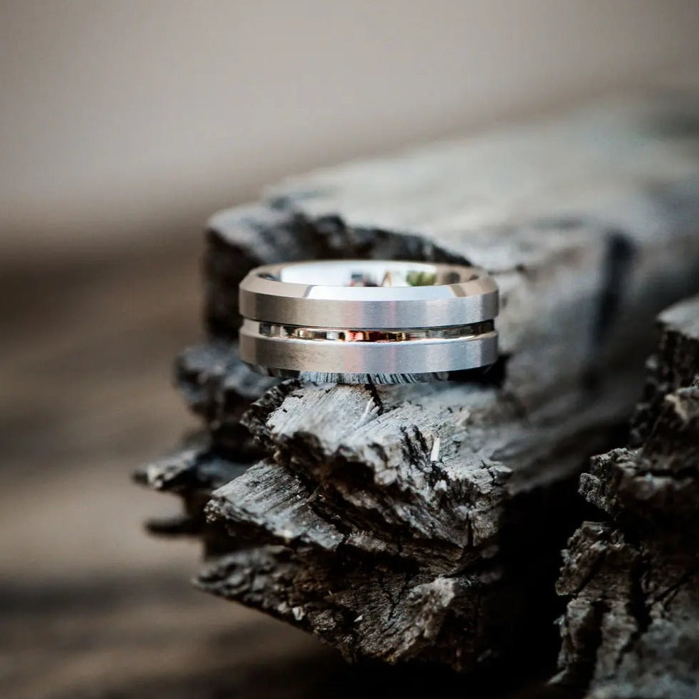 Silver Stream Tungsten Carbide Ring Silver Stream Tungsten Carbide Ring