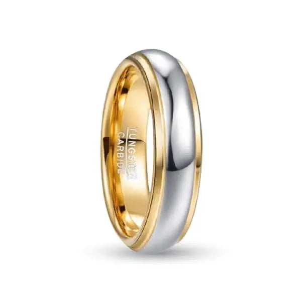 Gold & Silver Tungsten Carbide ring