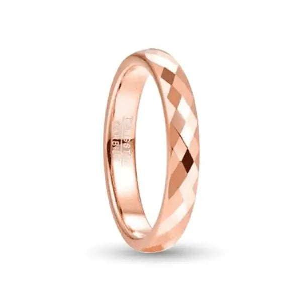 Rose gold Tungsten Carbide ring
