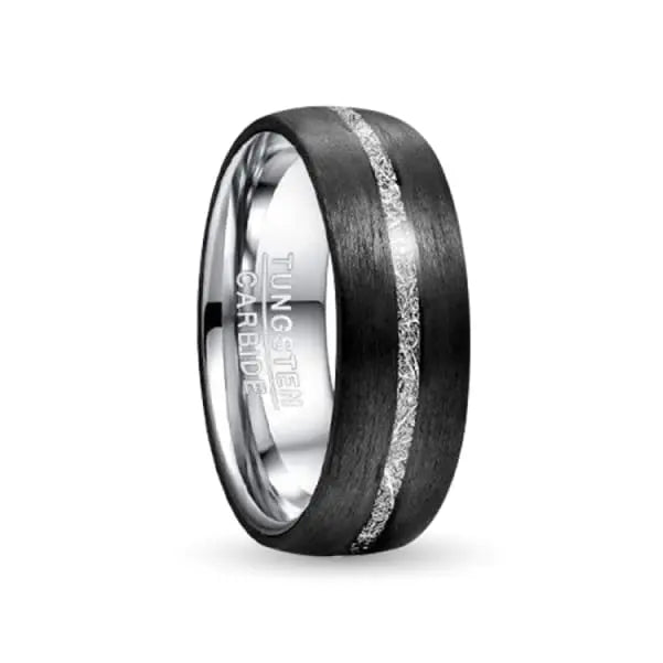 Silver Tungsten carbide ring