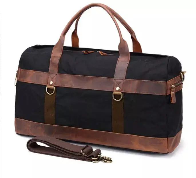 Wax Canvas Duffel Bag - Orbit Rings