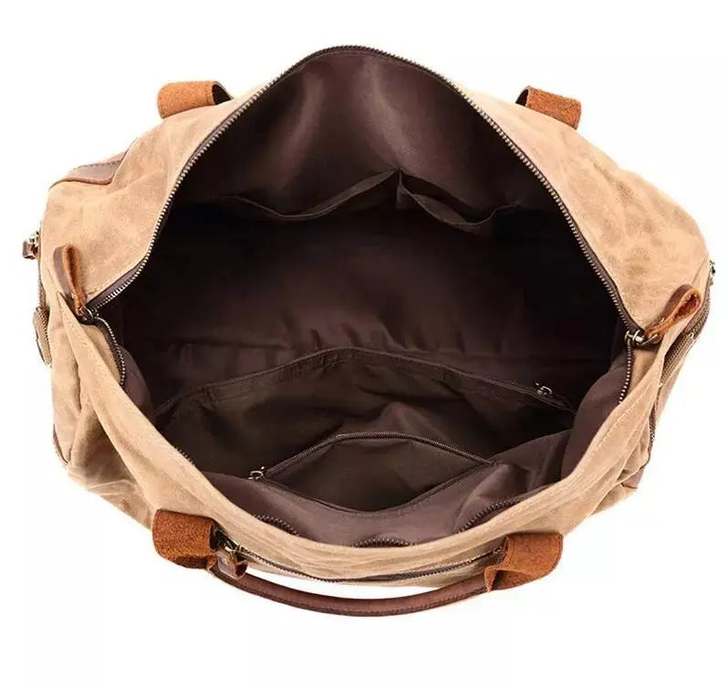 Wax Canvas Duffel Bag - Orbit Rings