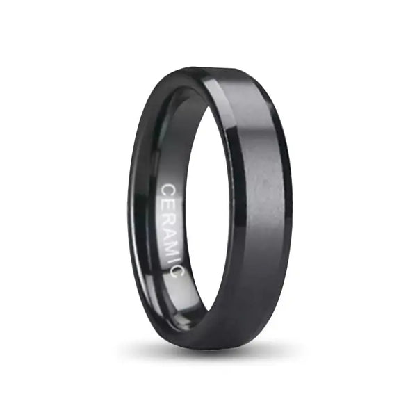 Zale Black Ceramic Ring